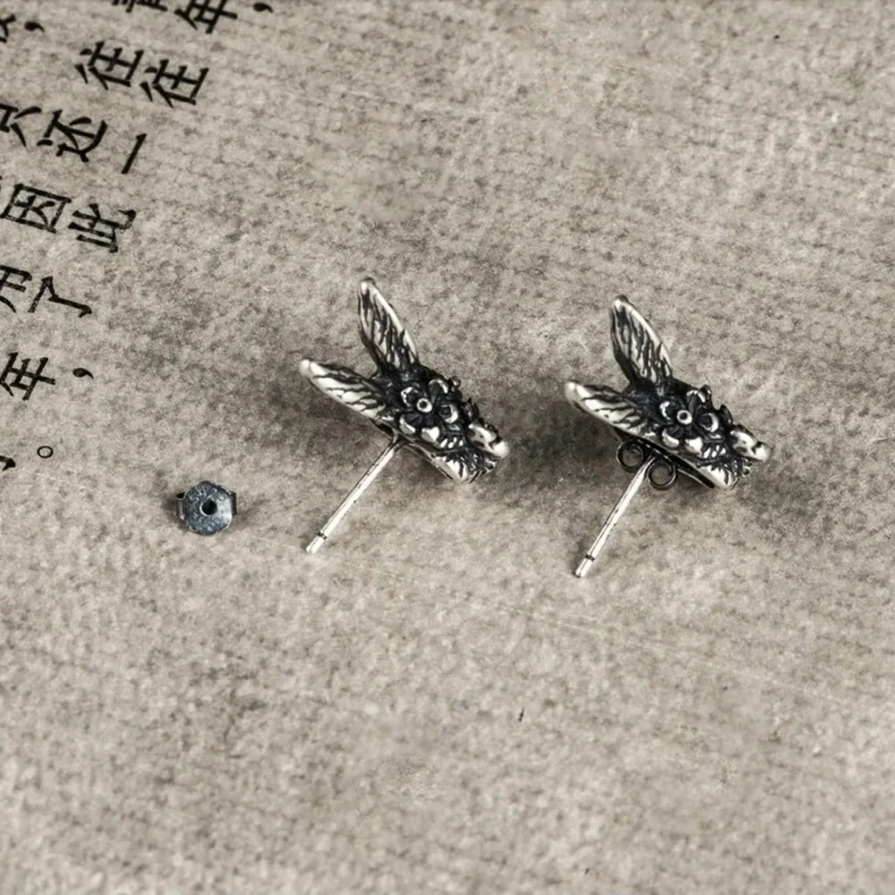 Single Accent Rabbit S925 Silver Earrings